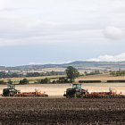 Our two John Deere 9000 series track machines with their Simba SL cultivators -  discing Oil Seed Rape stubbles