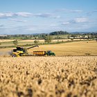 New Holland Cr10.90 harvesting winter wheat